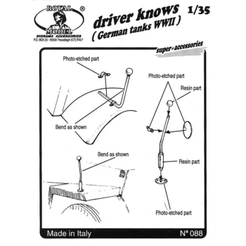 Royal Model - Driver knows German tanks