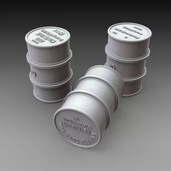 Royal Model - German fuel drums - WWII 15pcs.