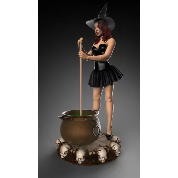 Royal Model - Witch Pinup Girl Halloween