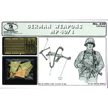 Royal Model - German weapons-MP40/1 (1/35 scale)