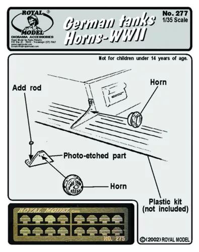 Royal Model - Horns (for German tanks-WWII