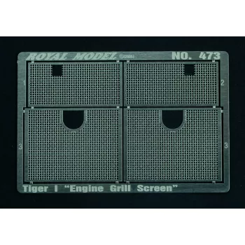 Royal Model - Engine Grill Screen Tiger I (for Dragon kit)