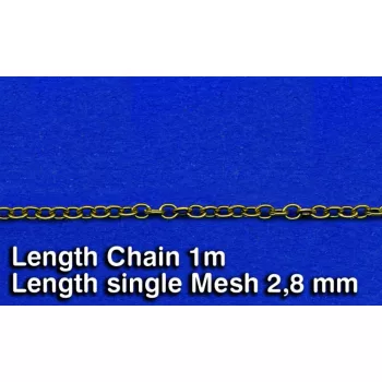 Royal Model - Metal Chain (D) Length single Mesh 2,8 mm