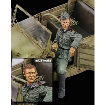 Royal Model - Kubelwagen driver 'incl. 2 heads'