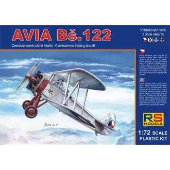   RS Models - Plastikový model letadla 1/72 Avia Bš-122 trainer 5 decal v. for Bulgaria, Czech, Luftwaffe, Slovaki