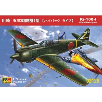   RS Models - Plastikový model letadla 1/72 Ki-100 High back 3 decal v. for Japan