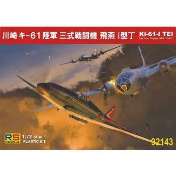   RS Models - Plastikový model letadla 1/72 Ki-61 I Tei 3 decal v. for Japan