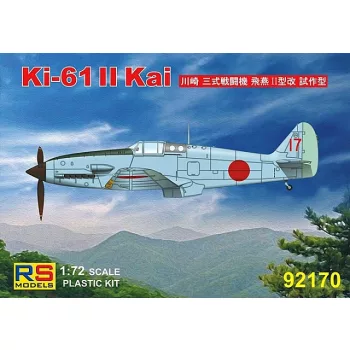   RS Models - Plastikový model letadla 1/72 Ki-61 II Kai prototype 3 decal v. for Japan