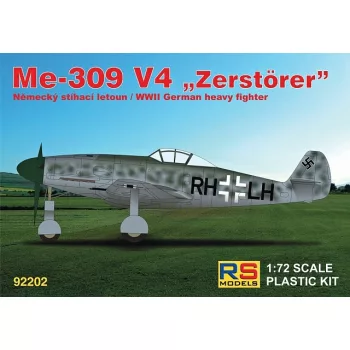   RS Models - Plastikový model letadla 1/72 Messerschmitt 309 V4 4 decal v. for Luftwaffe