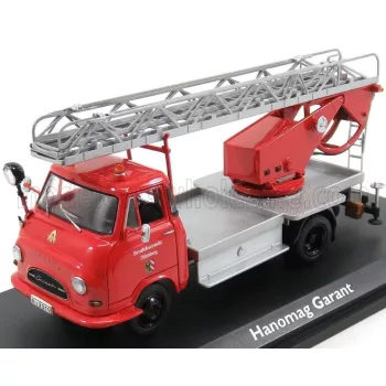   Schuco - HANOMAG GARANT FIRE ENGINE WITH SCALA - FW DREHLEITER RED SILVER