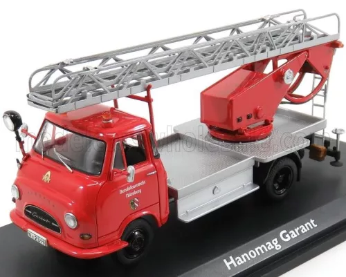 Schuco - HANOMAG GARANT FIRE ENGINE WITH SCALA - FW DREHLEITER RED SILVER