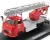 Schuco - HANOMAG GARANT FIRE ENGINE WITH SCALA - FW DREHLEITER RED SILVER