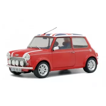 Solido - 1:18 MINI COOPER SPORT 1997 - RED + FLAG - SOLIDO
