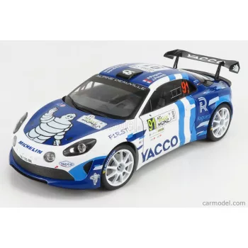   Solido - Renault A110 Alpine N 91 Winner Rgt Class Rally Monza 2020 P.Ragues - J.Pesenti 2 Tone Blue White