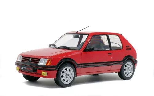 Solido - 1:18 PEUGEOT 205 GTI 1.9L MK 1 - ROUGE VALLELUNGA -1988