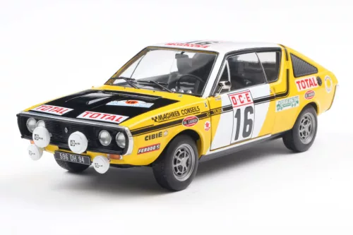 Solido - 1:18 Renault 17 Ph.1 #16 Prive/Tilber Rallye du Maroc 1976 Yellow