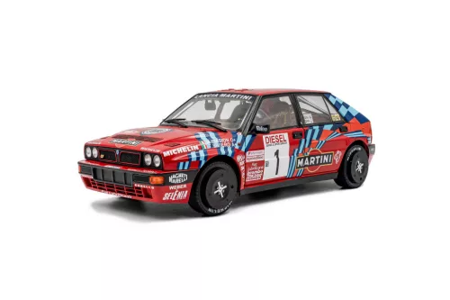 Solido - 1:18 Lancia Delta HF Integrale #1 M.Biasion / T.Siviero Rally San Remo 1989 Red
