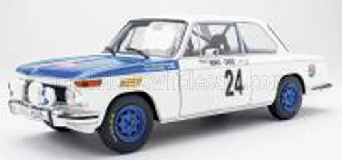 Solido - BMW 2002 Ti N 24 (night version) RALLY MONTECARLO 1969 TIMO MAKINEN - PAUL EASTER WHITE BLUE