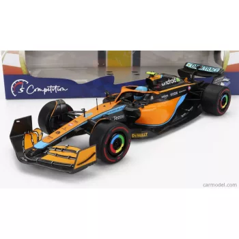   Solido - Mclaren F1 Mcl36 Mercedes Team Mclaren N 4 3Rd Emilia Romagna Italy Gp 2022 Lando Norris Orange Light Blue