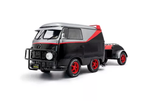 Solido - Volkswagen T1 Cool Combi Sport with Trailer Red/Black 2024