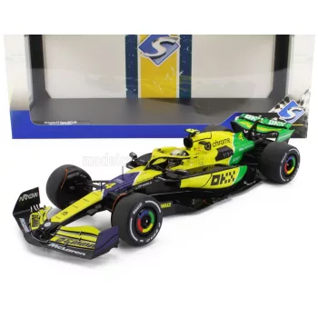   Solido - McLAREN F1  MCL38 TEAM MCLAREN N 4 4th MONACO GP 2024 LANDO NORRIS YELLOW GREEN BLACK