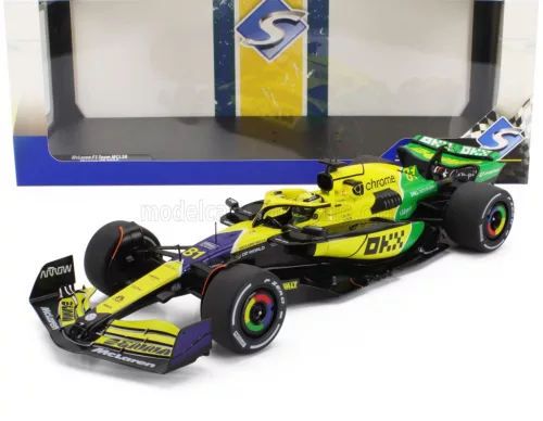 Solido - McLAREN F1  MCL38 TEAM MCLAREN N 81 2nd MONACO GP 2024 OSCAR PIASTRI YELLOW GREEN BLACK