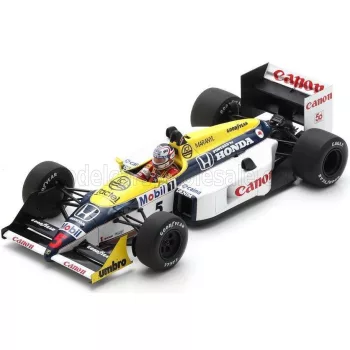   Spark - WILLIAMS F1  FW11B HONDA N 5 WINNER BRITISH GP 1987 NIGEL MANSELL BLUE YELLOW WHITE