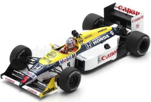 Spark - WILLIAMS F1  FW11B HONDA N 5 WINNER BRITISH GP 1987 NIGEL MANSELL BLUE YELLOW WHITE