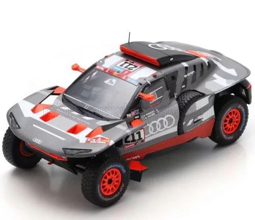 Spark - AUDI Q E-TRON RS TEAM AUDI SPORT N 211 RALLY DAKAR 2023 MATTIAS EKSTROM - EMIL BERGKVIST GREY SILVER BLACK