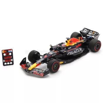   Spark - RED BULL F1  RB19 TEAM ORACLE RED BULL RACING N 1 WORLD CHAMPION WINNER BRITISH GP 2023 MAX VERSTAPPEN MATT BLUE