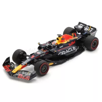   Spark - RED BULL F1  RB19 TEAM ORACLE RED BULL RACING N 1 WORLD CHAMPION (40th CAREER VICTORY) WINNER SPAIN GP 2023 MAX VERSTAPPEN MATT BLUE