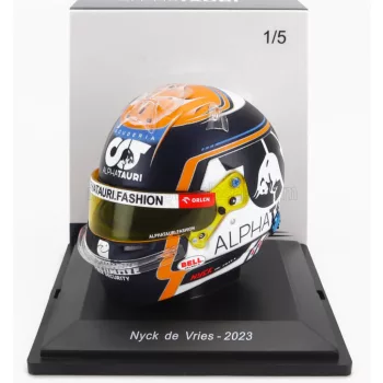   Spark - BELL HELMET F1  CASCO HELMET AT04 TEAM ALPHA TAURI N 21 SEASON 2023 NYCK DE VRIES BLACK WHITE YELLOW