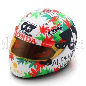   Spark - ARAI HELMET F1  CASCO HELMET ALPHA TAURI AT04 TEAM ALPHA TAURI N 22 MONZA ITALY GP 2023 YUKI TSUNODA WHITE GREEN RED