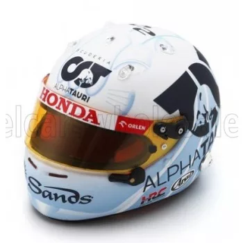   Spark - ARAI HELMET F1  CASCO HELMET AT04 TEAM ALPHA TAURI N 22 SINGAPORE GP 2023 YUKI TSUNODA WHITE LIGHT BLUE