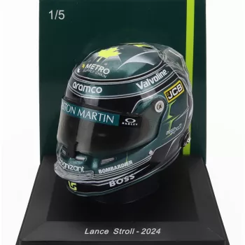   Spark - BELL HELMET CASCO HELMET F1 LANCE STROLL TEAM ASTON MARTIN ARAMCO COGNIZANT N 18 SEASON 2024 GREEN