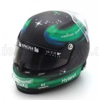   Spark - BELL HELMET CASCO HELMET F1 VALTTERI BOTTAS TEAM STAKE KICK SAUBER N 77 SEASON 2024 GREEN BLACK