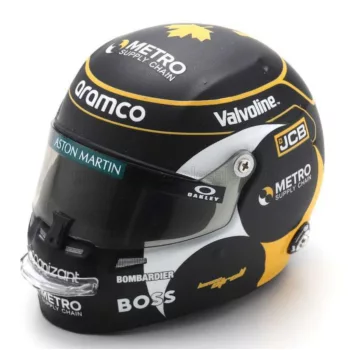   Spark - BELL HELMET CASCO HELMET F1 LANCE STROLL TEAM ARAMCO COGNIZANT ASTON MARTIN N 18 CANADA GP 2024 BLACK
