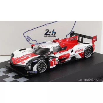   Spark-Model - Toyota Gr010 3.5L V6 Twin Turbo Hybrid Team Gazoo Racing N 7 Winner 24H Le Mans 2021 M.Conway - K.Kobayashi - J.M.Lopez White Red