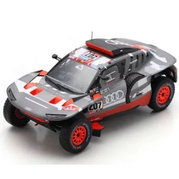   Spark - AUDI Q E-TRON RS TEAM AUDI SPORT N 207 RALLY DAKAR 2023 CARLOS SAINZ - LUCAS CRUZ GREY SILVER BLACK