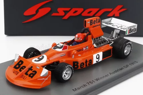 Spark - MARCH F1  751 BETA N 9 WINNER AUSTRIAN GP 1975 VITTORIO BRAMBILLA RED