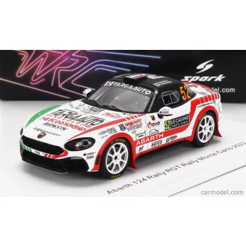   Sparkmodel - Fiat 124 Rally Rgt N 52 Rally Montecarlo 2022 Rbbin - F.Grimaldi White Red Black