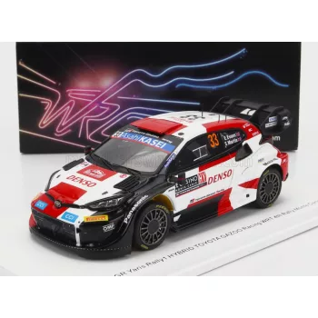   Spark - TOYOTA YARIS GR HYBRID RALLY1 TEAM TOYOTA GAZOO RACING WRT N 33 4th RALLY MONTECARLO 2023 E.EVANS - S.MARTIN WHITE RED BLACK