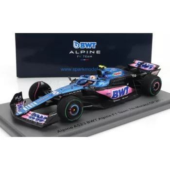   Spark - ALPINE F1  A523 TEAM BWT ALPINE N 10 7th MONACO GP 2023 PIERRE GASLY BLUE BLACK PINK