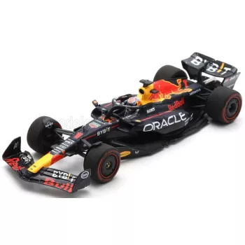   Spark - RED BULL F1  RB19 TEAM ORACLE RED BULL RACING N 1 WORLD CHAMPION WINNER BRITISH GP 2023 MAX VERSTAPPEN MATT BLUE