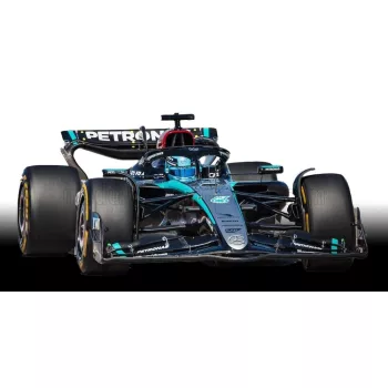   Spark - MERCEDES GP F1  W15 EQ PERFORMANCE TEAM AMG PETRONAS MOTORSPORT N 63 BAHRAIN GP 2024 GEORGE RUSSELL BLACK SILVER GREEN