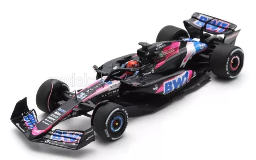 Spark - ALPINE F1  A524 TEAM BWT ALPINE N 31 BAHRAIN GP 2024 ESTEBAN OCON BLACK BLUE PINK