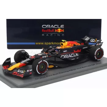   Spark - RED BULL F1  RB20 TEAM ORACLE RED BULL RACING N 11 2nd BAHRAIN GP 2024 SERGIO PEREZ BLUE YELLOW RED