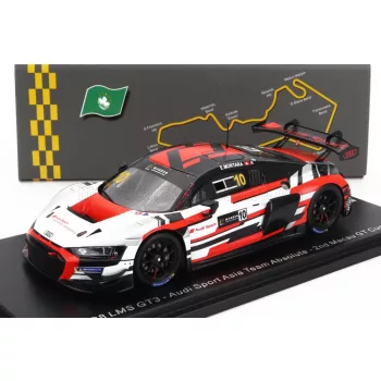   Spark - AUDI R8 LMS GT3 TEAM AUDI SPORT ASIA ABSOLUTE N 10 2nd GT CUP MACAU 2022 E.MORTARA WHITE RED