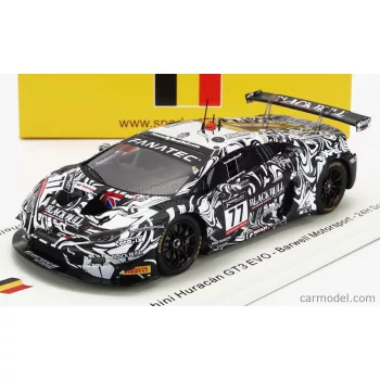   Spark-Model - Lamborghini Huracan Gt3 Evo Team Barwell Motorsport N 77 24H Spa 2022 A.Al Harthy - S.De Haan - A.Macdowall - S.Mitchell Black White