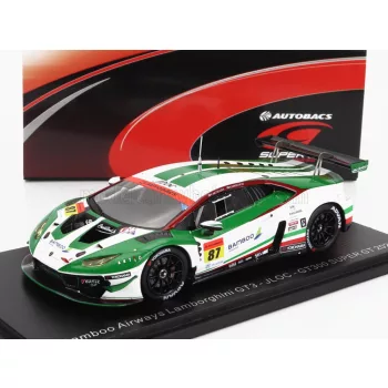   Spark - LAMBORGHINI AVENTADOR GT3 TEAM JLOC N 87 GT300 SUPER GT 2022 K.MTSUURA - N.SAKAGUCHI WHITE GREEN
